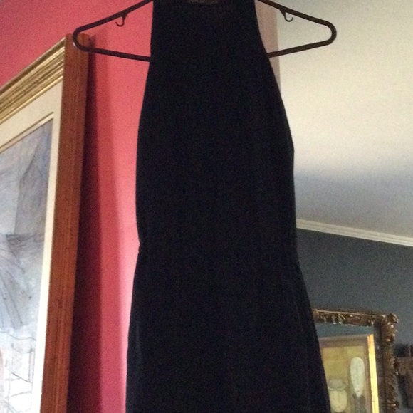 Halston 70s black wool crepe bias cut, with both belts - Picture 4 of 10